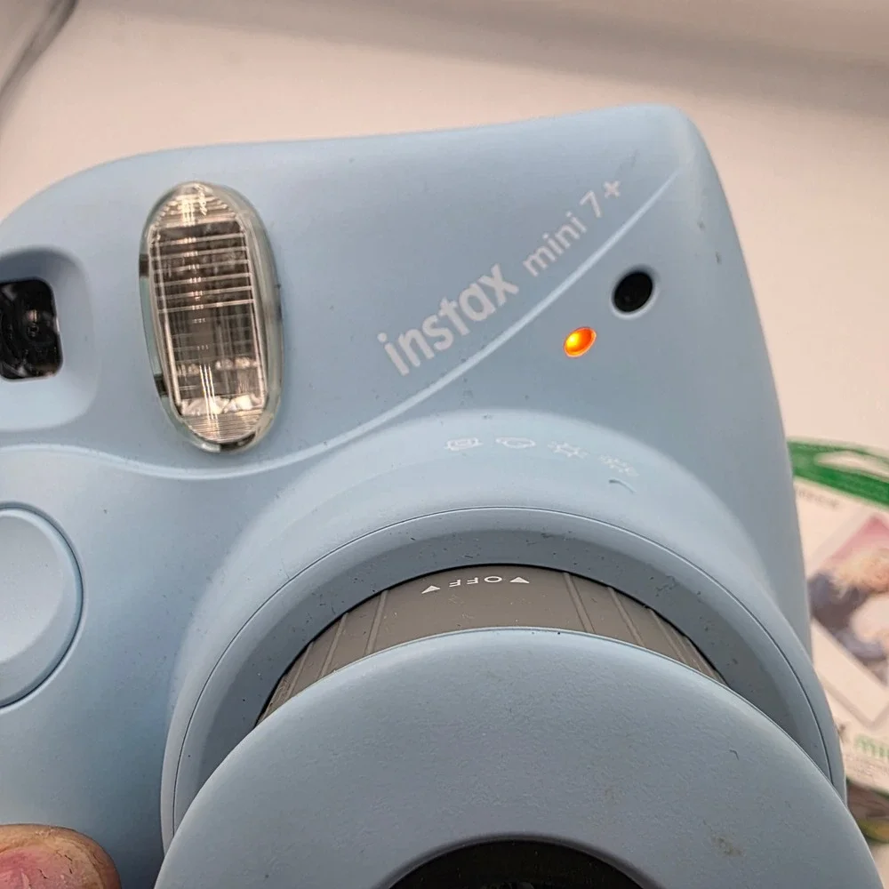 Fujifilm Instax Mini 7+ Instant Film Camera Light Blue with 20 Exposures Film A1