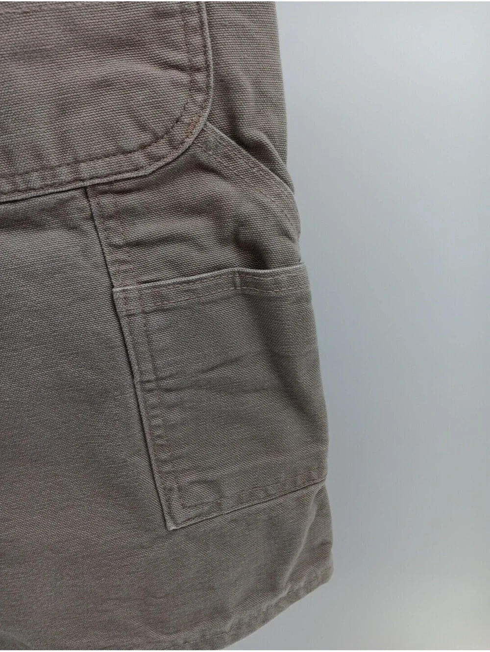 Carhartt Carpenter Shorts Mens 40 Tan Canvas Thick Workwear Outdoor 10