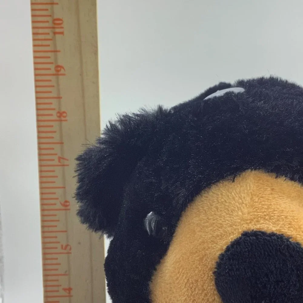 Canada Maple Leaf Paw Black Bear Plush Stuffed Animal Toy 8.5