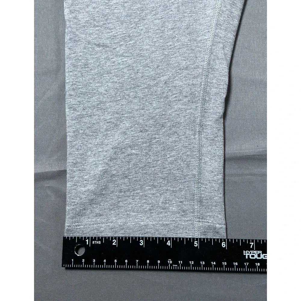 Nike Dri-FIT Gray Orange Swoosh Cropped Leggings Womens XL New With Tags