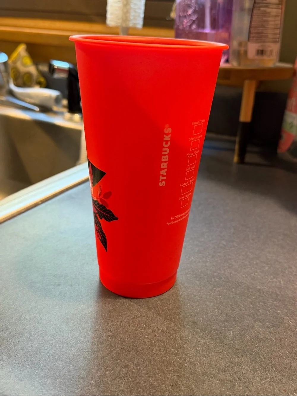 Starbucks graphic floral