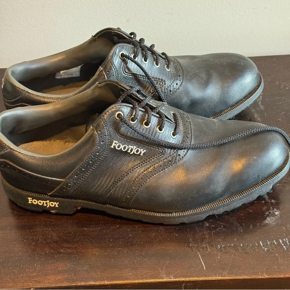 FootJoy Greenjoy Black Golf Shoes Classic Design