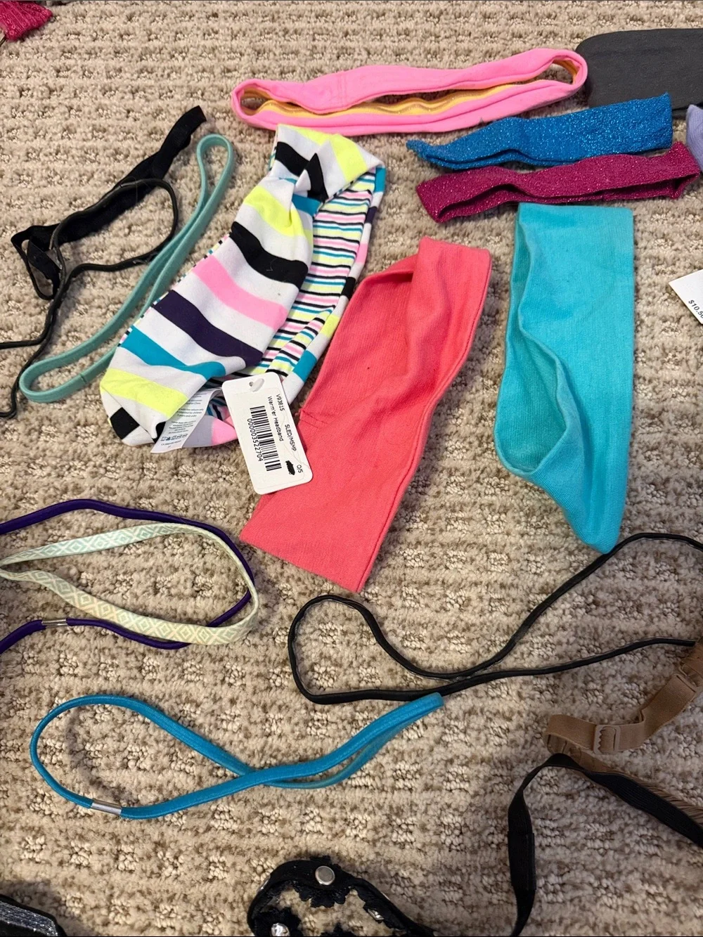 Huge Lot 40 kids hair bands headbands some NWT great lot all colors