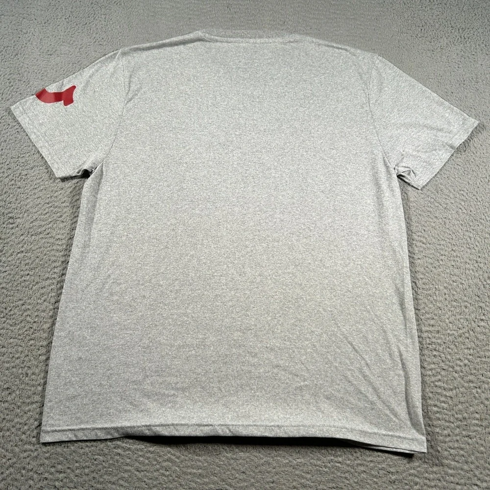 True Religion Shirt‎ Mens Large Gray Cotton Crew Neck Outdoor Logo Pullover Tee