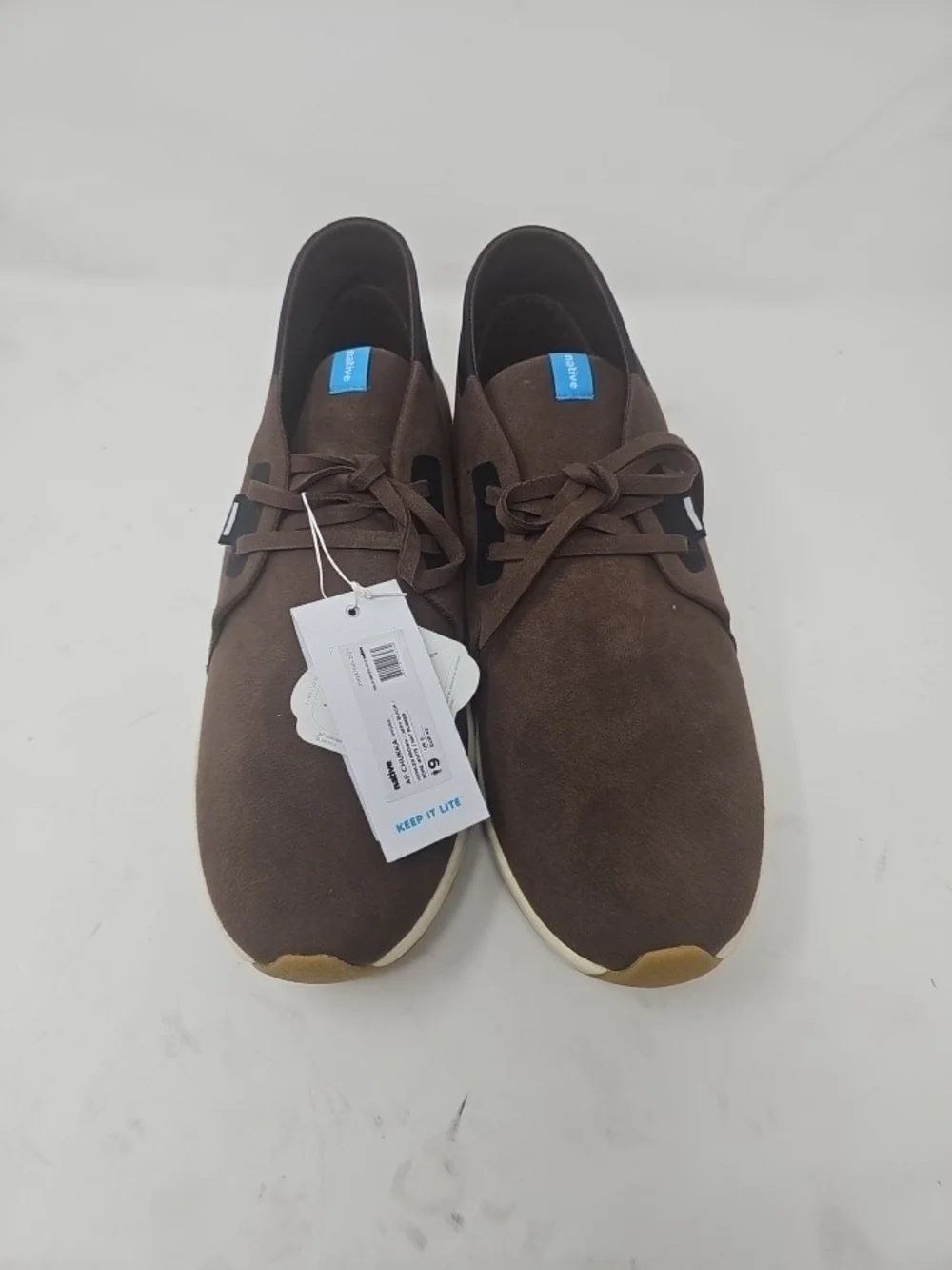 native Men's AP Hydro Chukka Boot, howler Brown/Jiffy Black/Bone White 9 M US