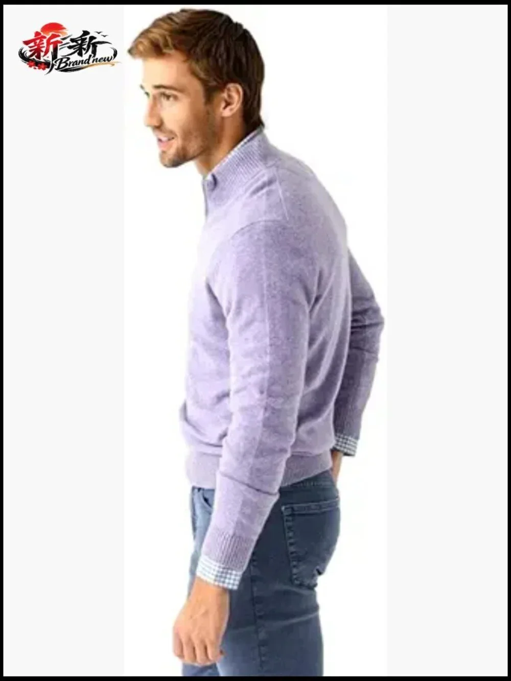 Men's Cashmere Quarter-Zip Pullover Sweater