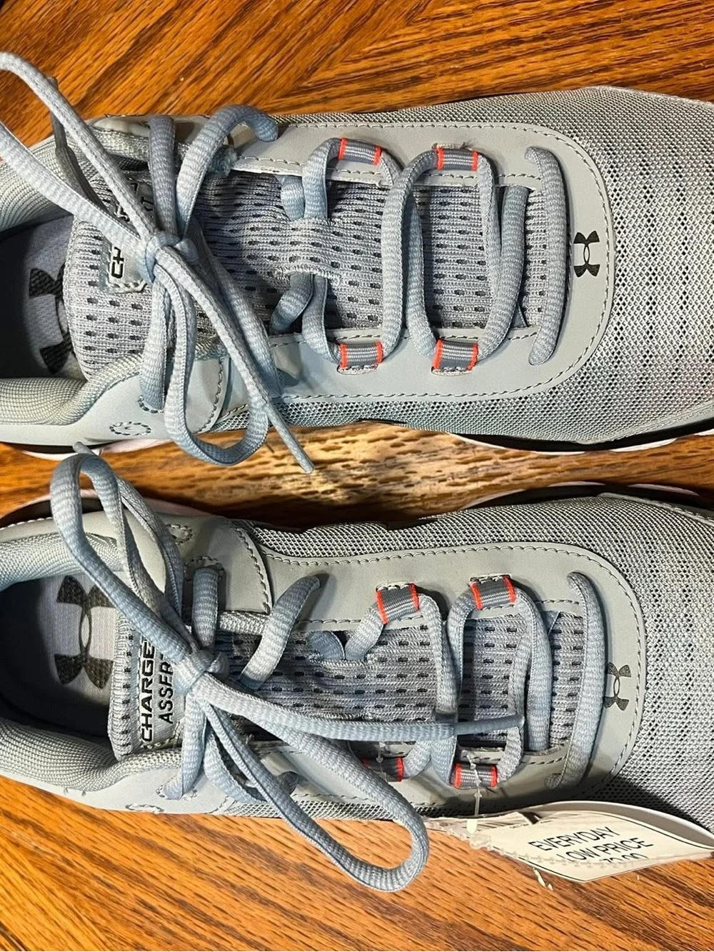Under Armour Light Blue and Black Mesh Running Shoes