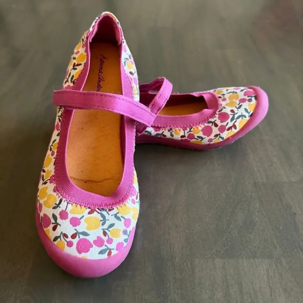Hanna Andersson Maya2 Girls Mary Jane Floral Shoe 2.5