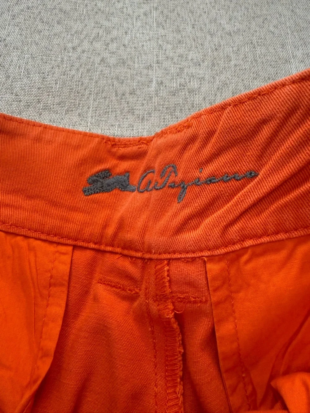 Tiziano Men’s Burnt‎ Orange Twill Shorts - Size 36 - Rabbit Logo