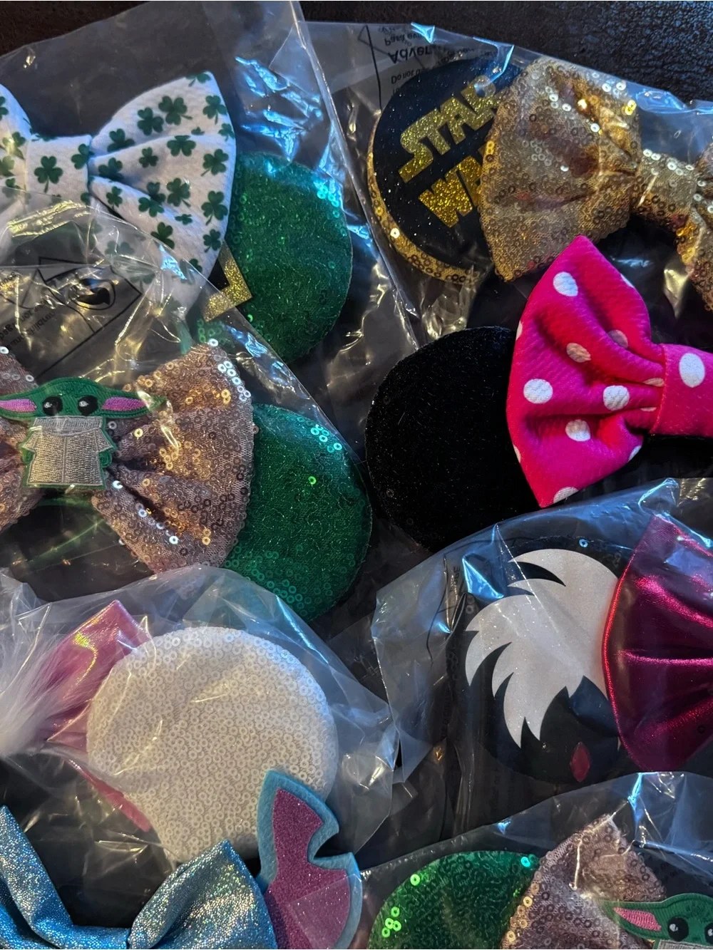 New! Bulk Lot of 15 New-High Quality-Minnie Ear Headbands-Wholesale Pricing