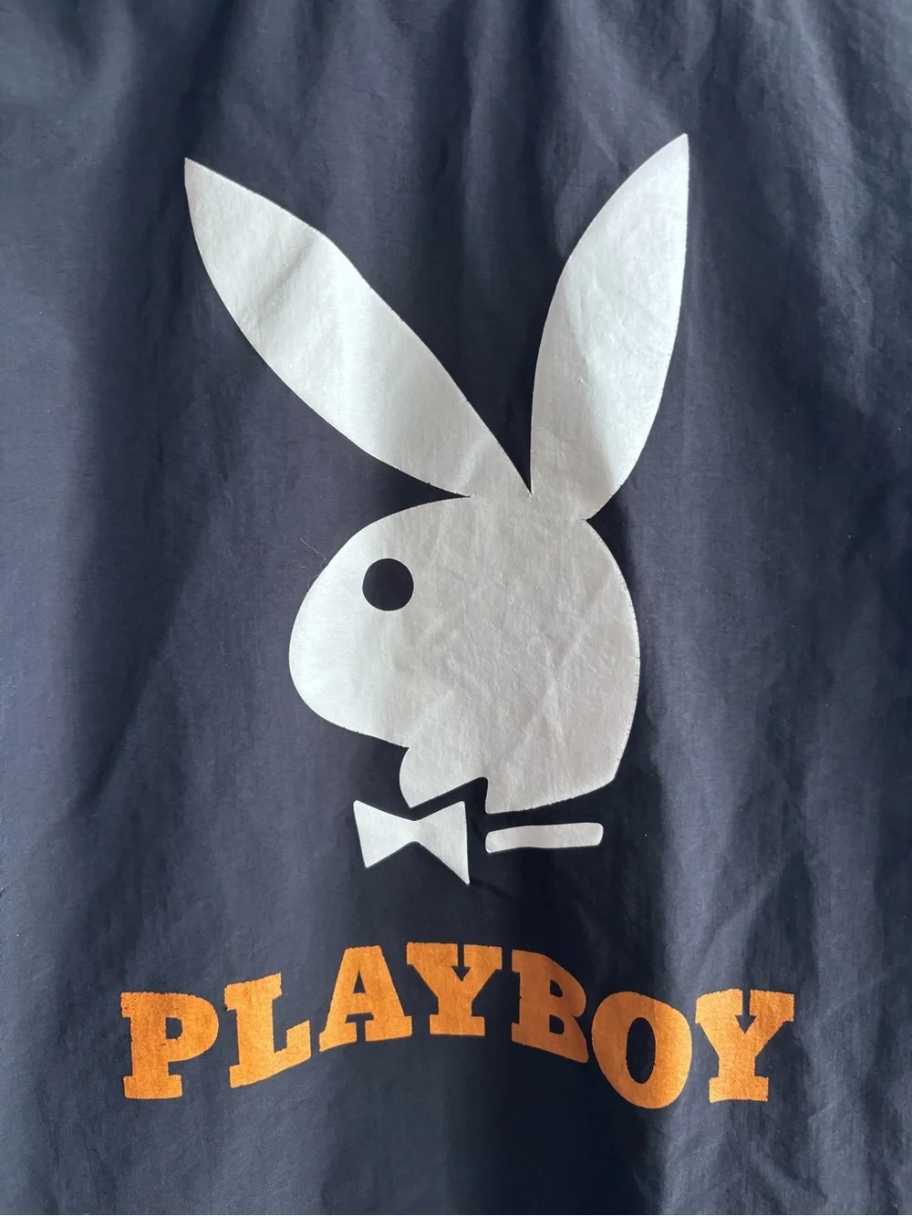 PacSun x Playboy Quarter-Zip Hooded Windbreaker Jacket Black – Unisex LARGE