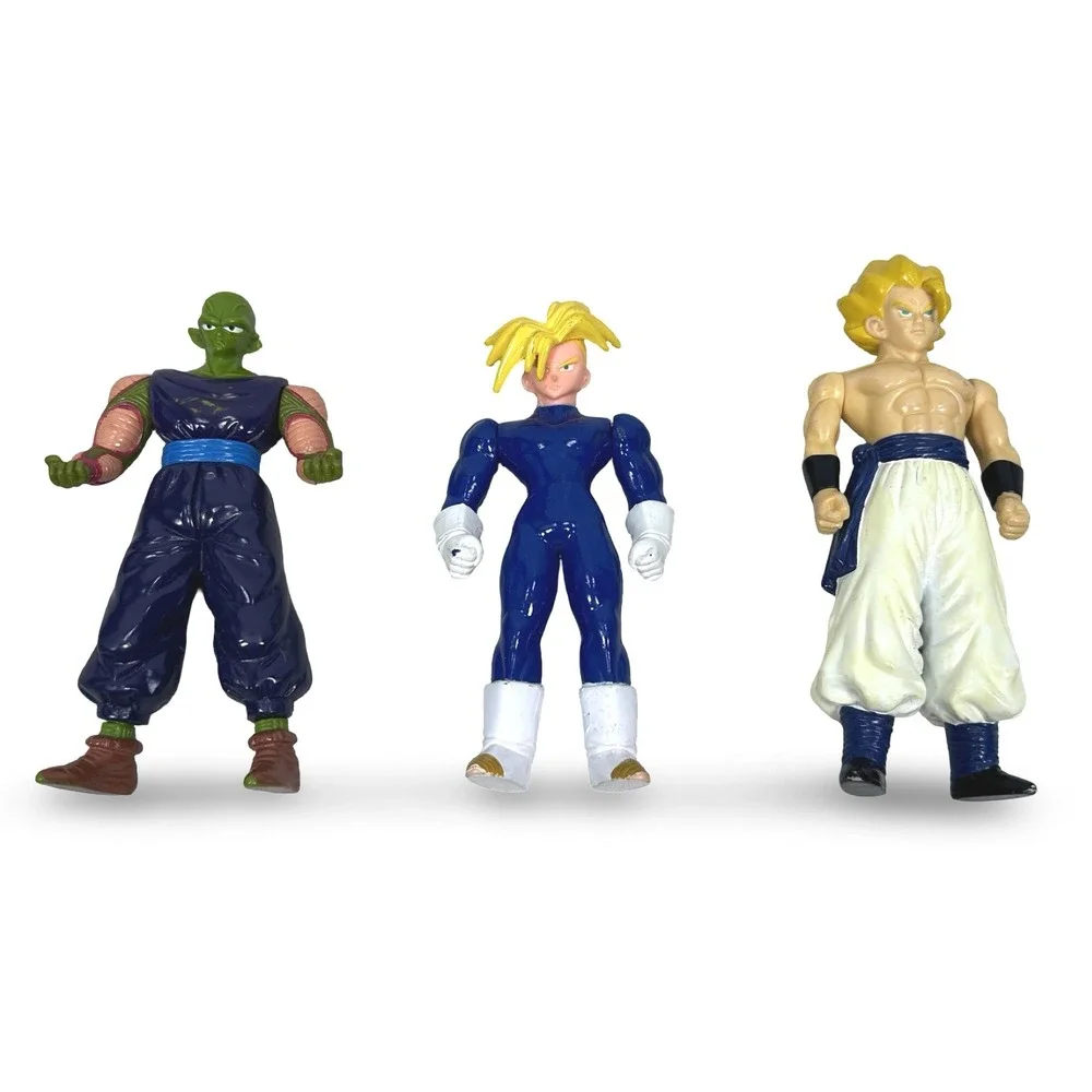 Vintage 90s Dragon Ball Z Bandai Figures Piccolo Trunks Goku Set of 3 5