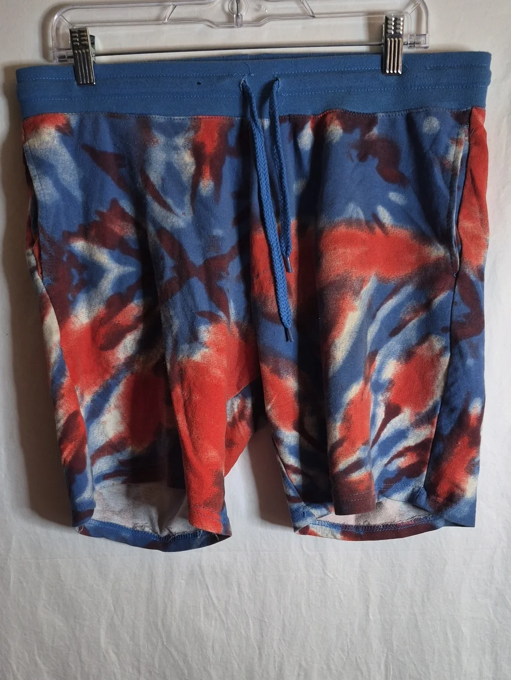 No Boundaries Red, Blue & White Tie-Dye Hybrid Shorts