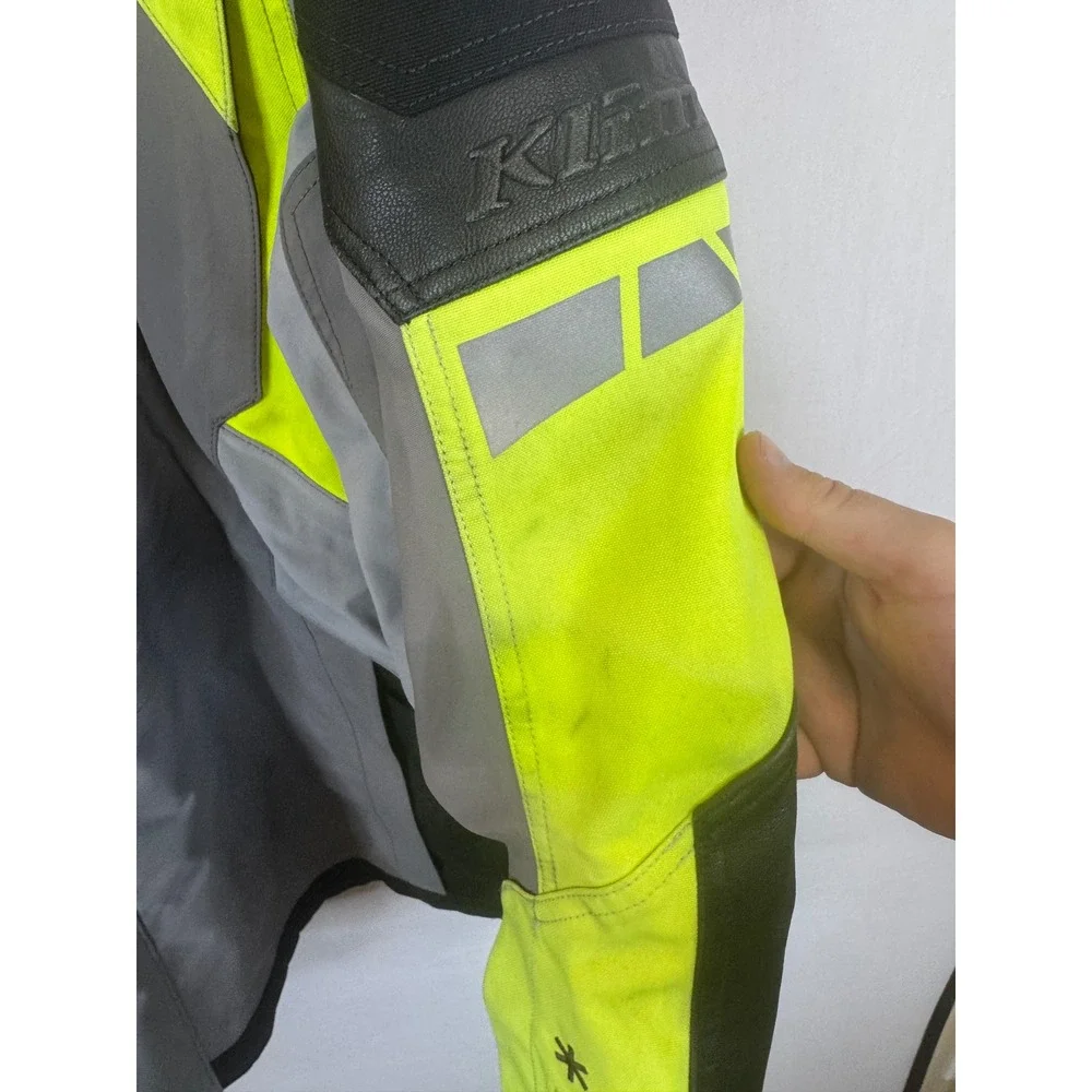Klim Latitude Gore-Tex Motorcycle Jacket Hi-Vis Gray Neon Yellow 2XL 5146-003