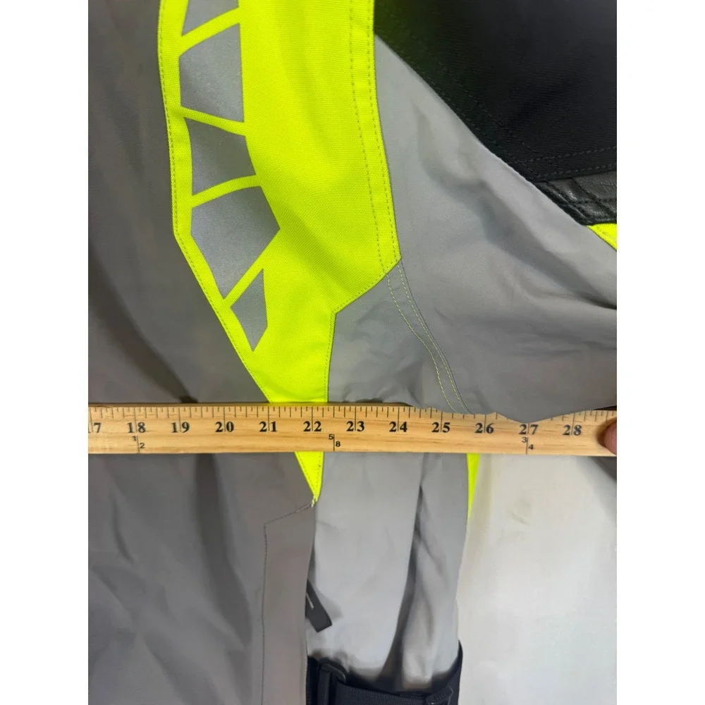 Klim Latitude Gore-Tex Motorcycle Jacket Hi-Vis Gray Neon Yellow 2XL 5146-003