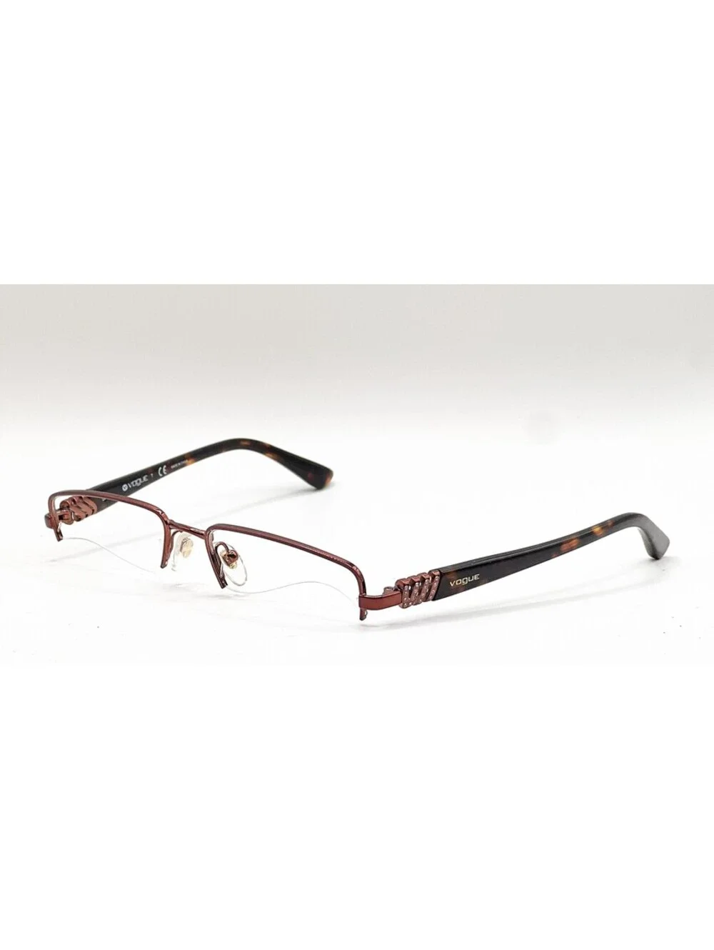 Vogue VO 3813-B 811 Brown Rectangle Authentic Eyeglass Frames 51-17