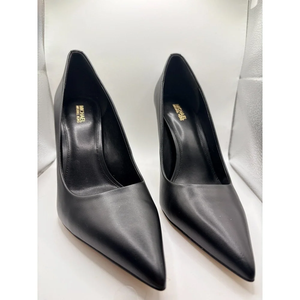 Michael Kors Amara Pump Leather, Black Sz 9.5M