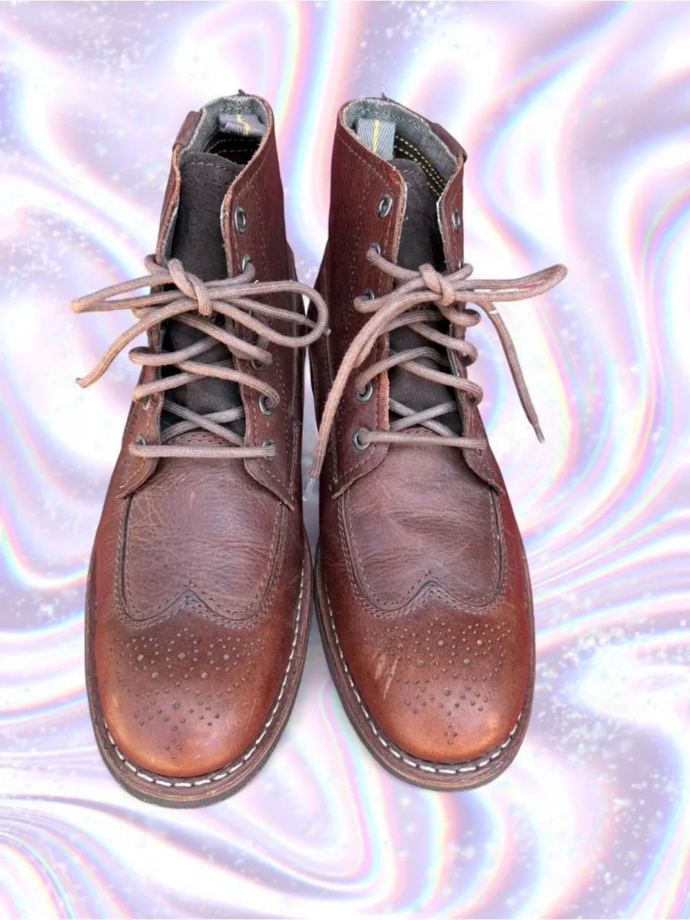 Caterpillar Men's Tan-Brown Leather Chukka Lace-Up Boots