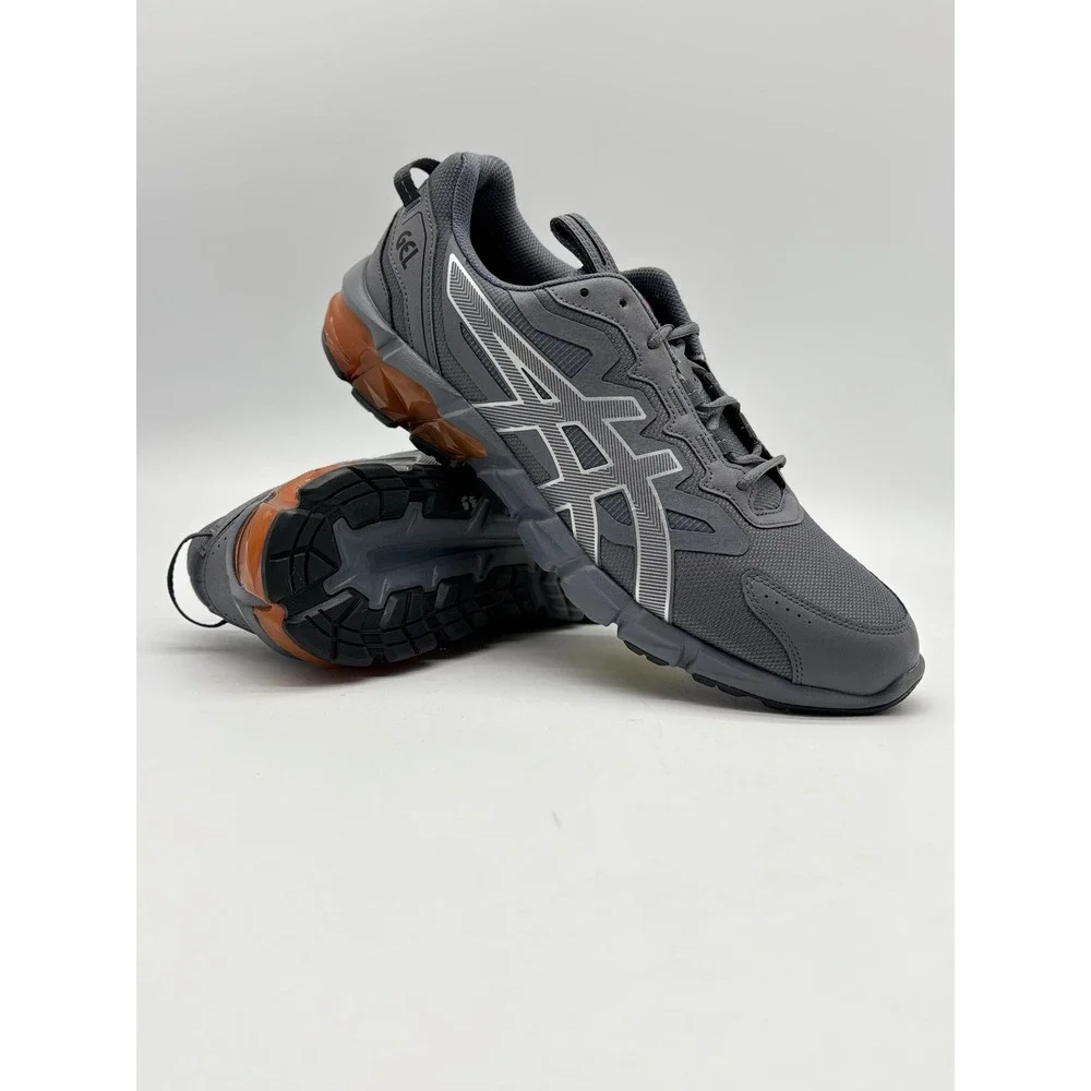 ASICS Gel-Quantum 90 Graphite Grey Orange Mens Running Shoes 1201A064 Size 12