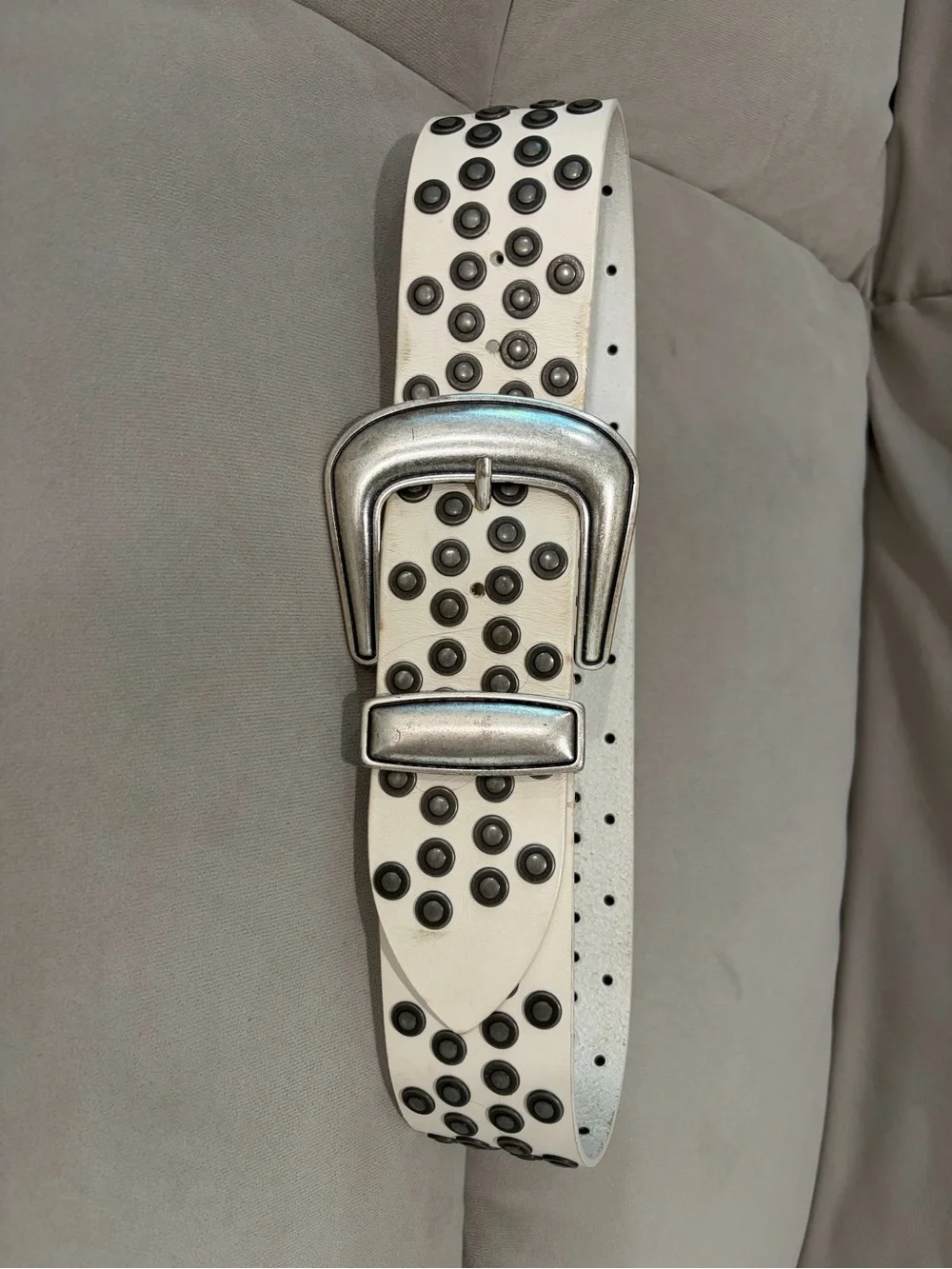IRO white leather