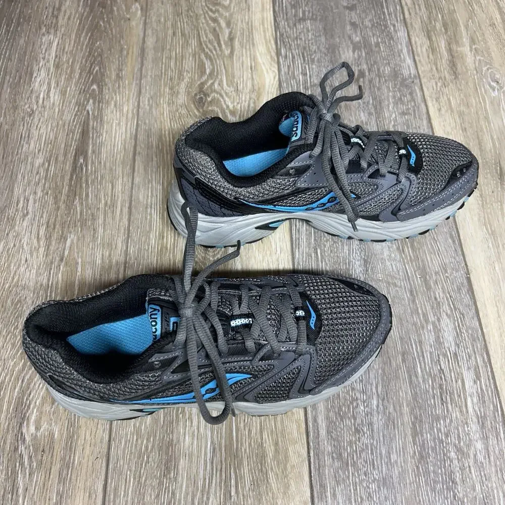 Saucony Oasis 2 Womens US Size 7.5 15210-1 Gray Blue Black Running Sneaker Shoes