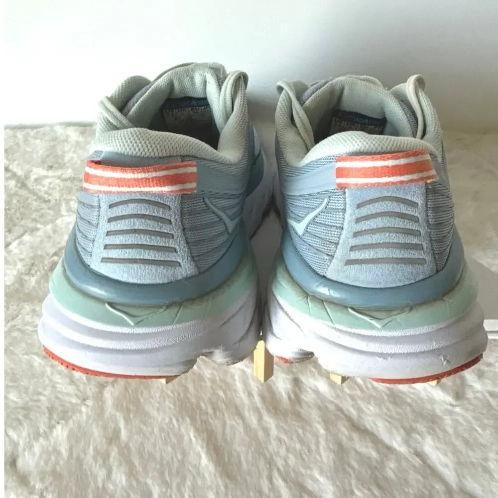 Hoka One One Womens Bondi 7 1110519 BFBG Blue Running Shoes Sneakers Size 6.5