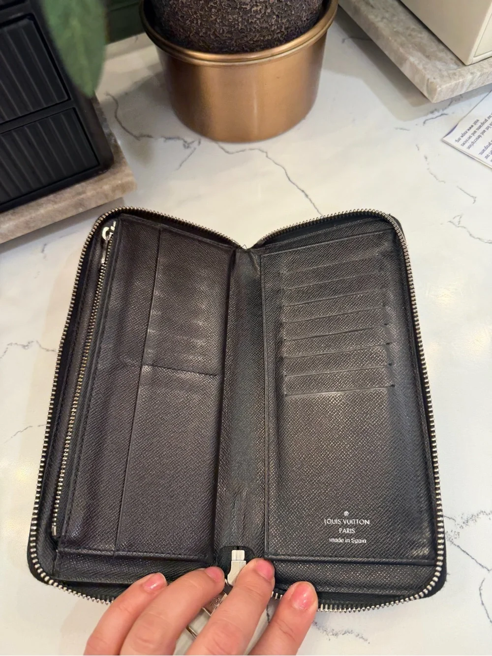 Louis Vuitton sleek zip
