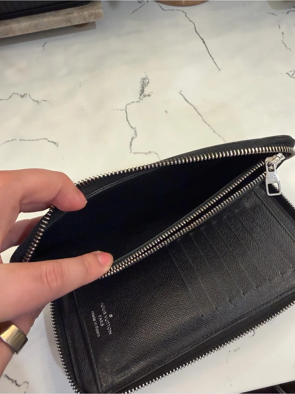 Louis Vuitton sleek zip