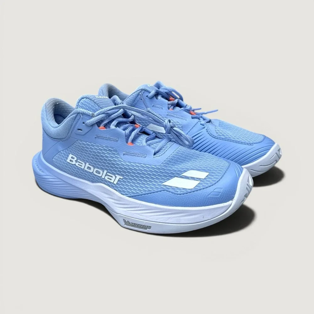 Babolat SFX 4 All Court Tennis Shoes Womens 10 Blue Michelin Sole Pickleball Run