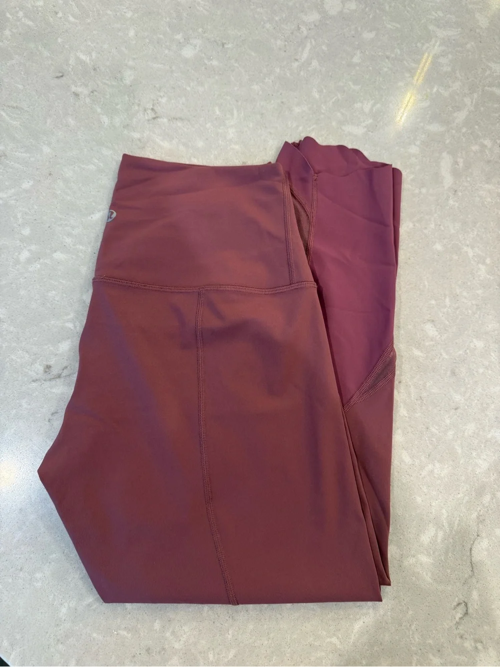 Lululemon High-Rise Burgundy Leggings size 10