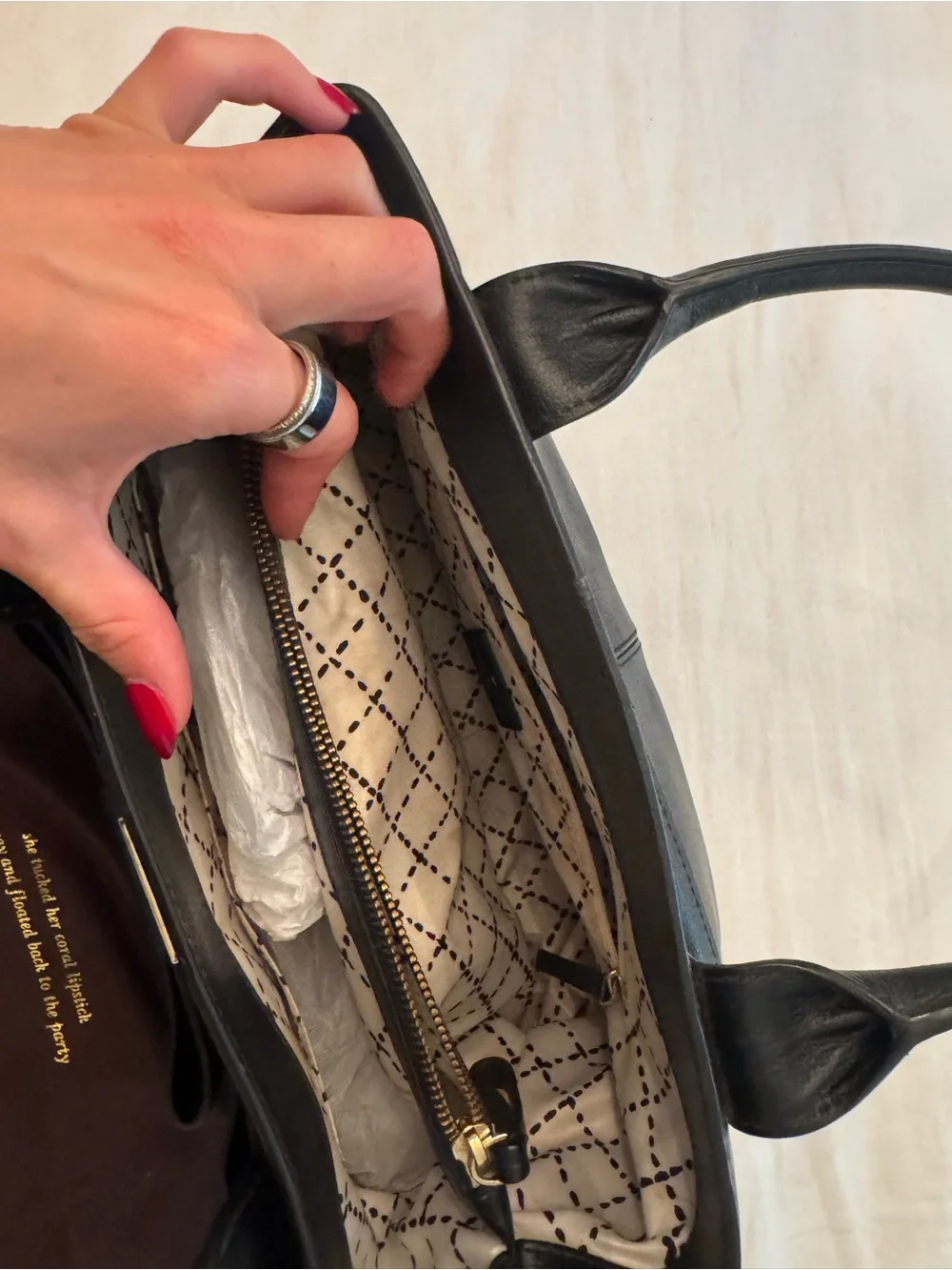kate spade sleek black