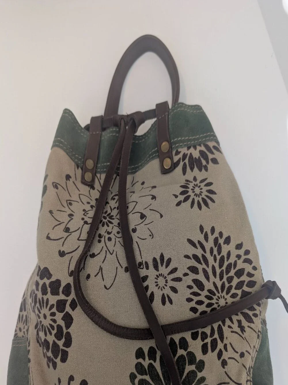 Lucky Brand one handle drawstring hobo style bag