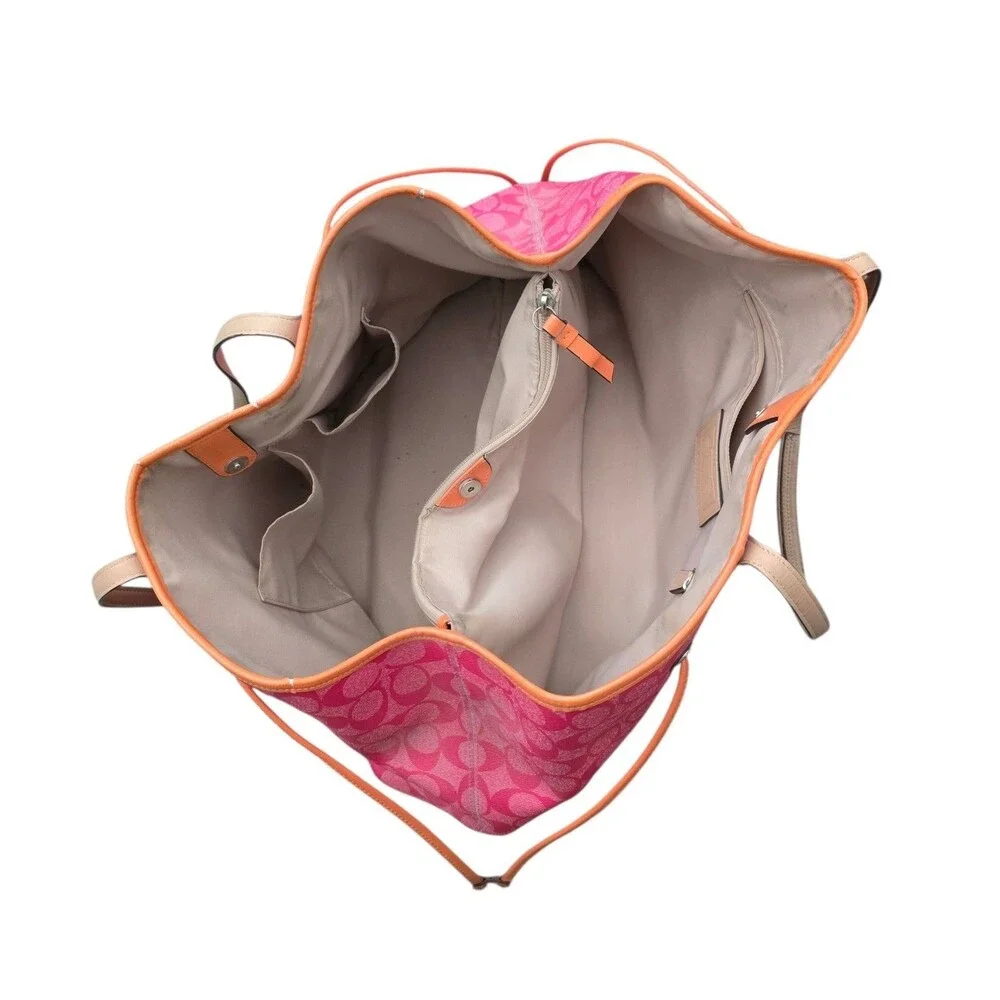 Coach pink signature