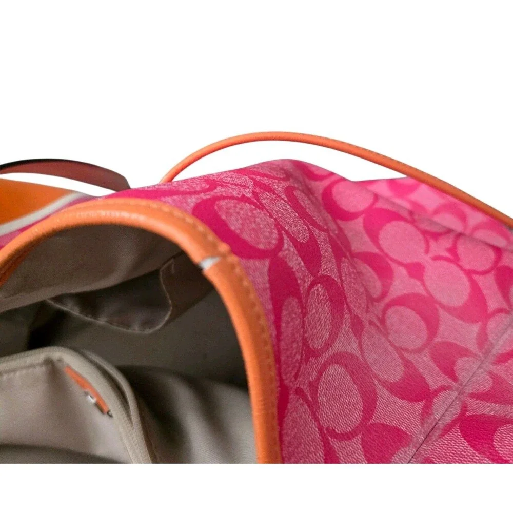 Coach pink signature