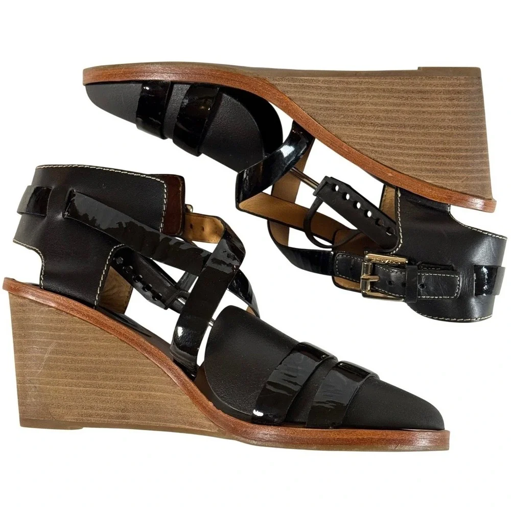Coach black leather