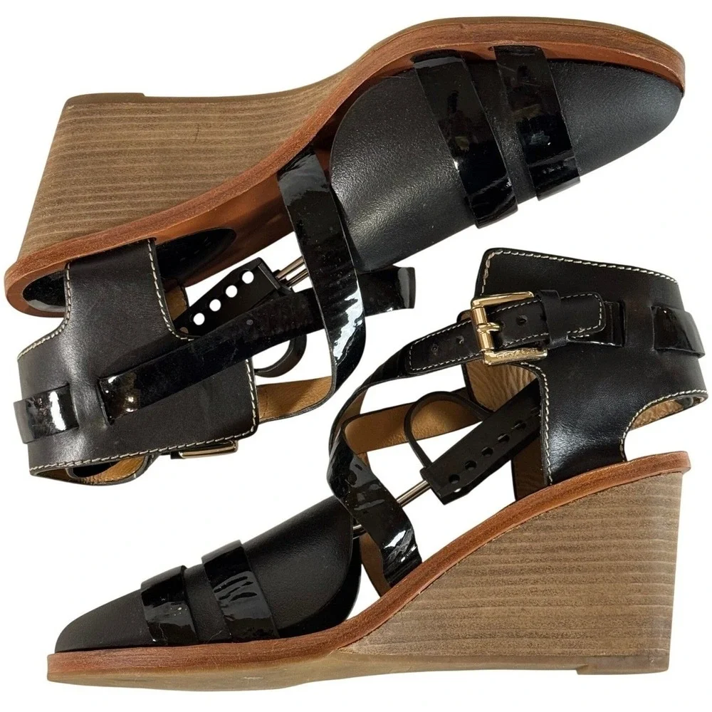 Coach black leather