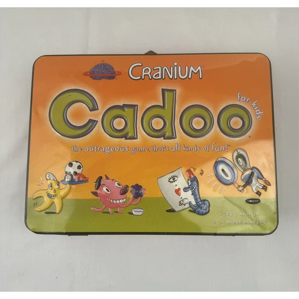 LUNCHBOX TIN CADOO‎ BOARD GAME - Cranium For Kids Complete - EXC SHAPE, 100%