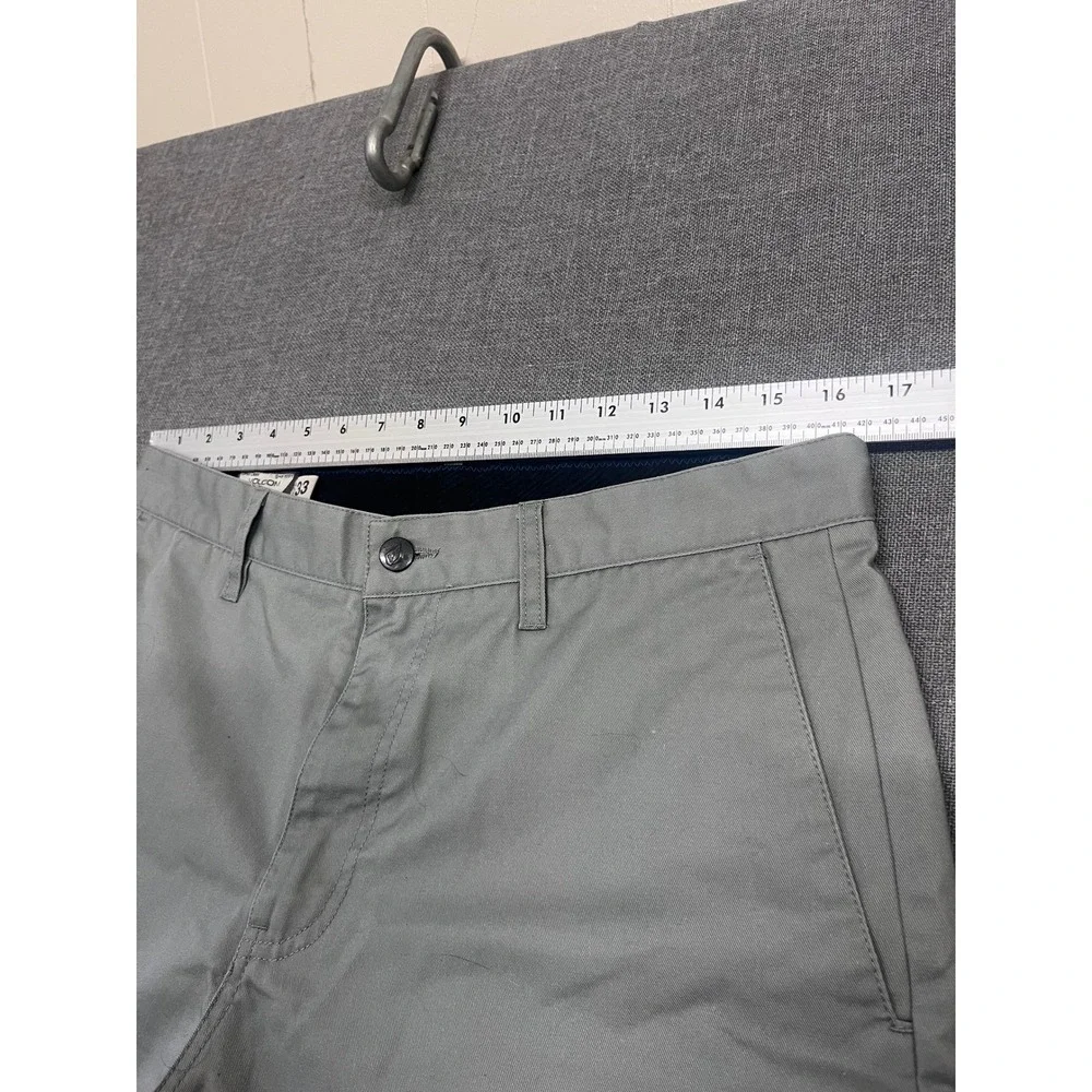 Volcom Frickin Chino Shorts Mens 33 Grey Modern Fit Twill Skate A09113P0