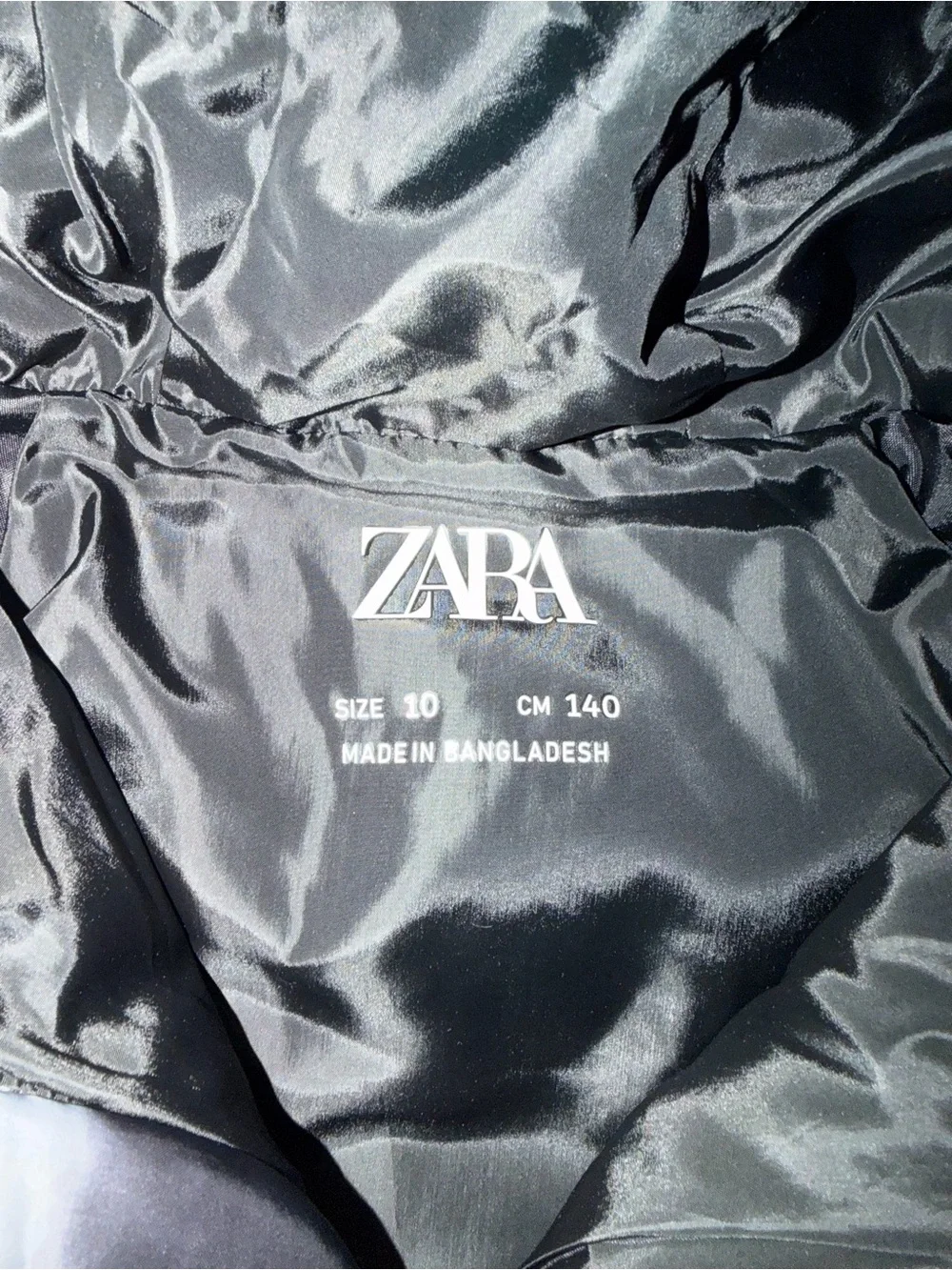 Zara construction jacket print