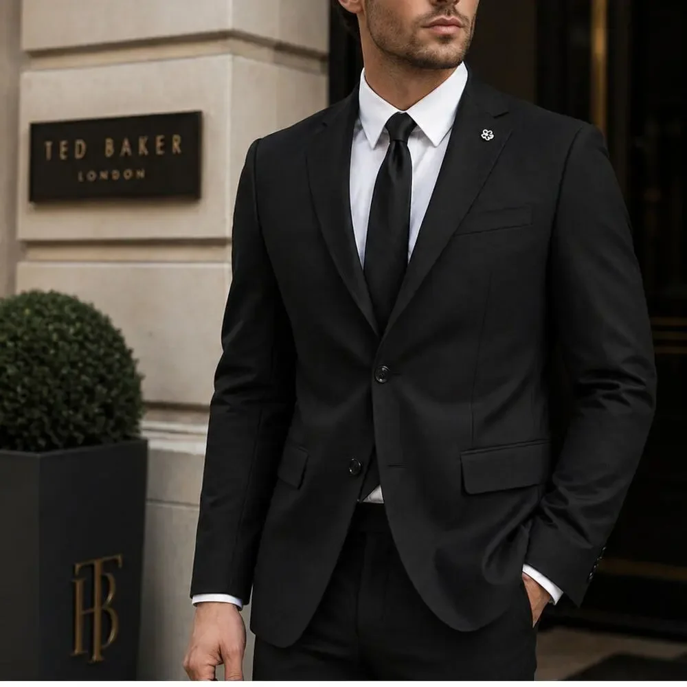 Ted Baker London Jarrow Wool Sport Coat Endurance Blazer Suit Jacket in Black