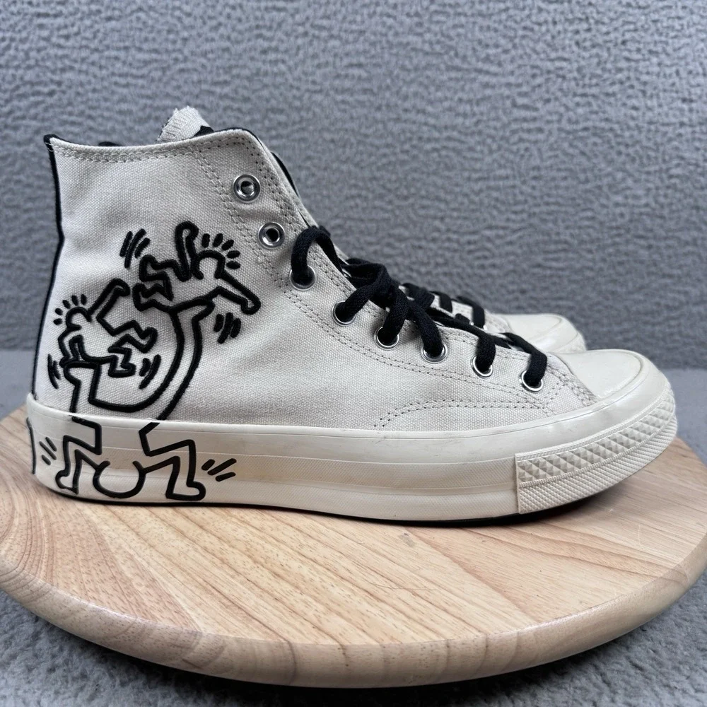 Converse Chuck Taylor All-Star 70 Hi X Keith Haring Egret US Mens 9 Womens 11