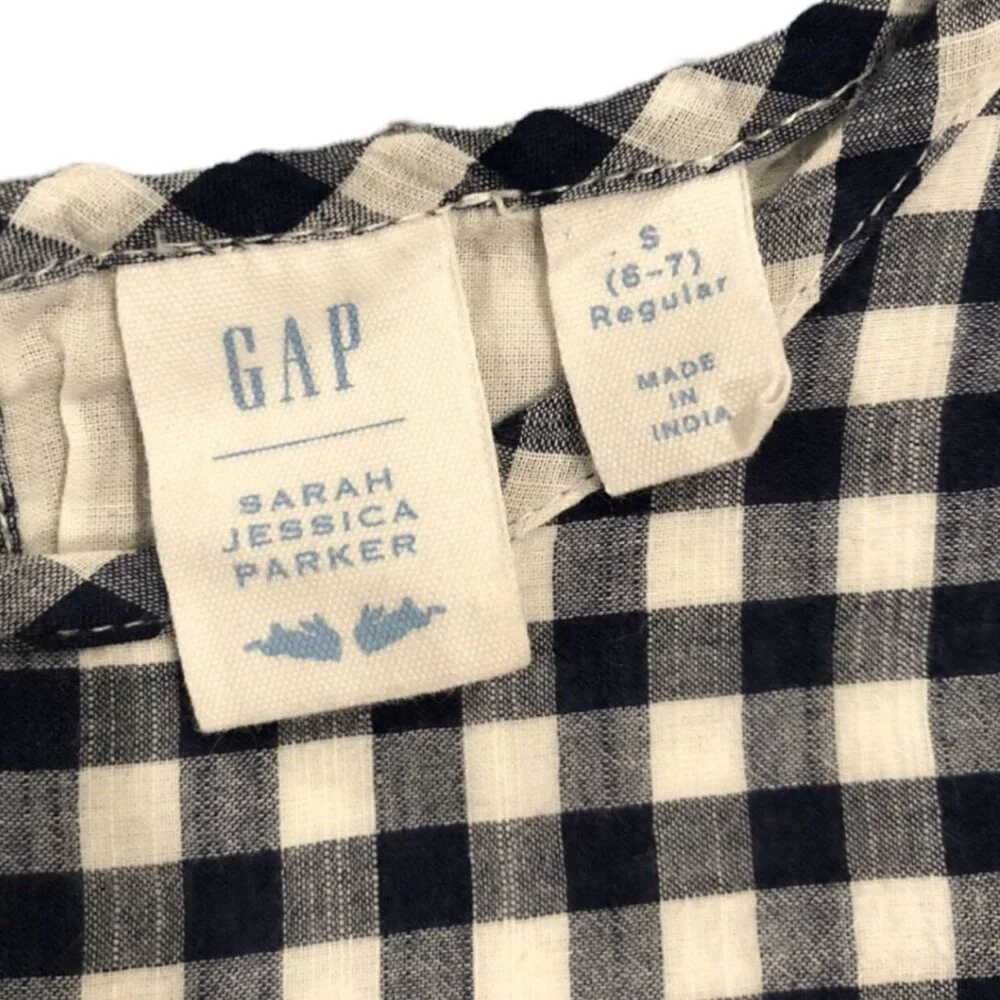 Gap Kids S (6-7Y) Sarah Jessica Parker Gingham & Eyelet Dress