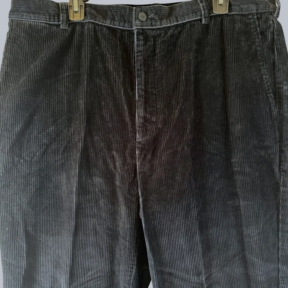 Jos. A. Bank Corduroy Pants 40x32 Navy Blue Straight Leg Cotton 1452-01080