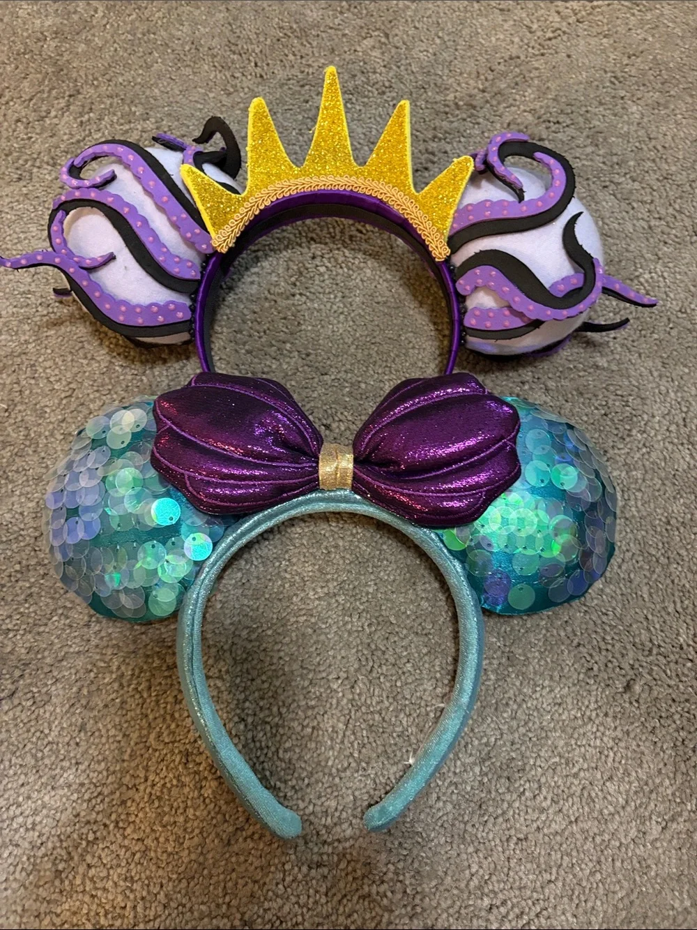 Aerial and Ursula Headbands - Purple, Teal, Yellow