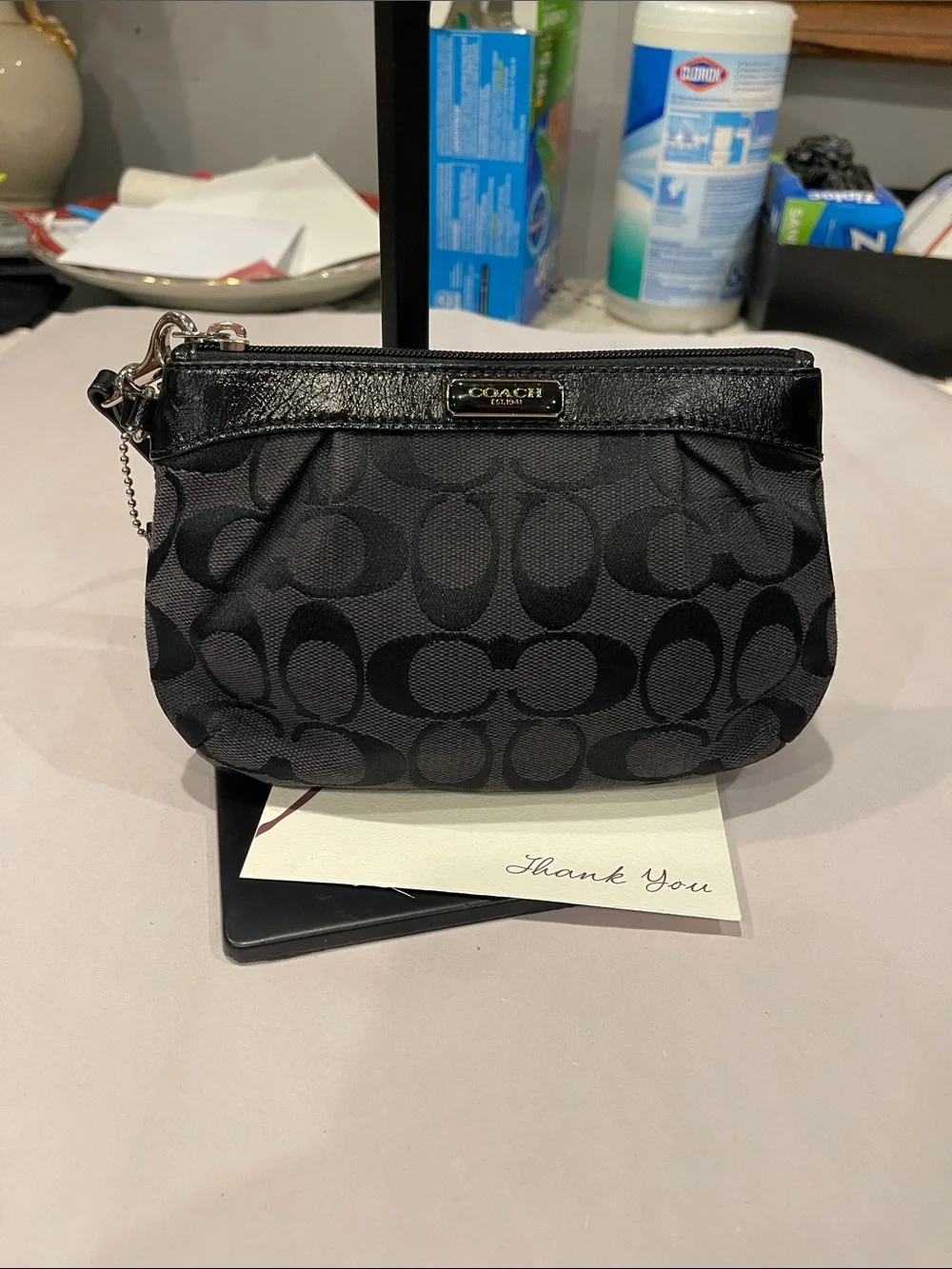 Coach compact wristlet