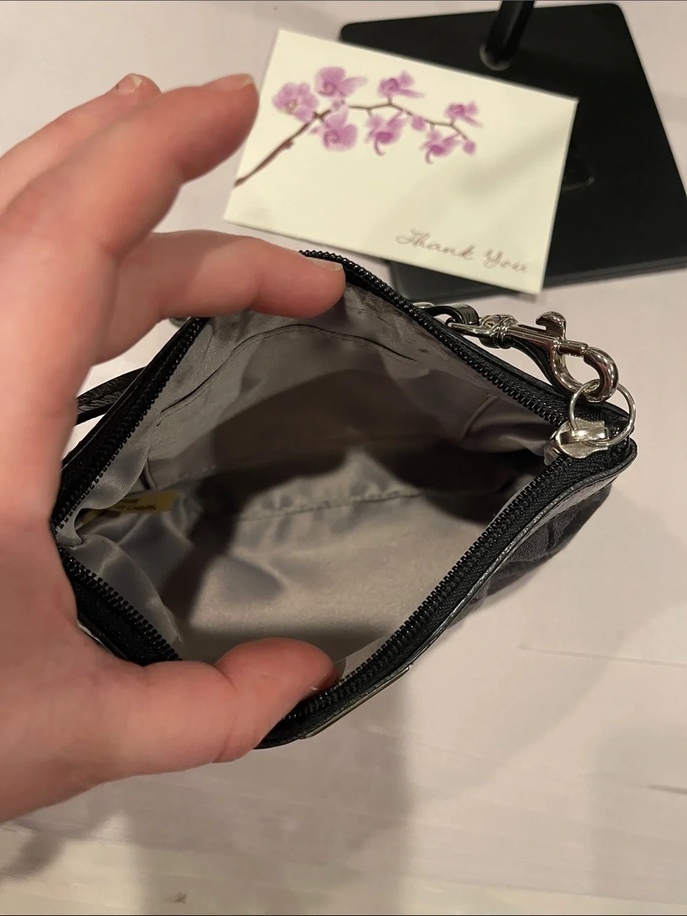 Coach compact wristlet