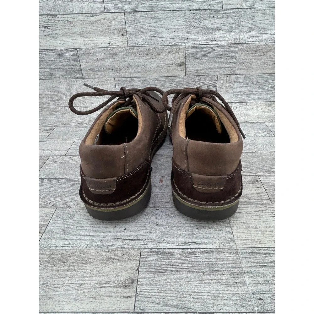 Clarks Edgewick Plain Men Dark Brown Leather Oxford Shoes Size‎ US 8M Ortholite
