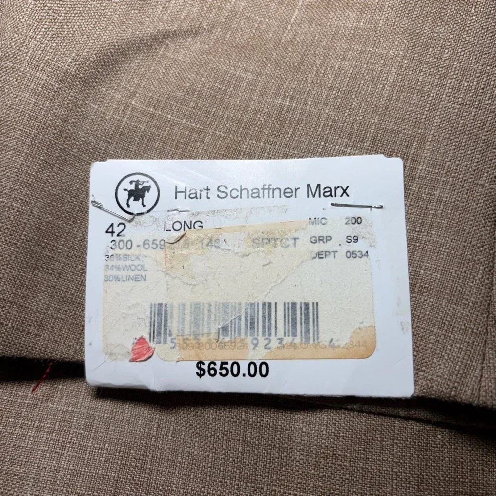 Hart Schaffner Marx new tags