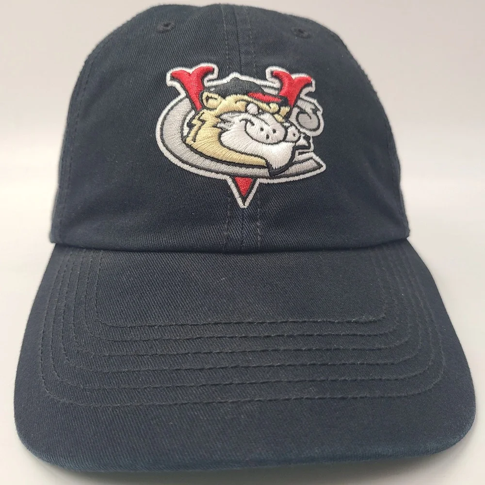 Tri-City ValleyCats Hat Fitted M 47 Brand Franchise Black MiLB Frontier League