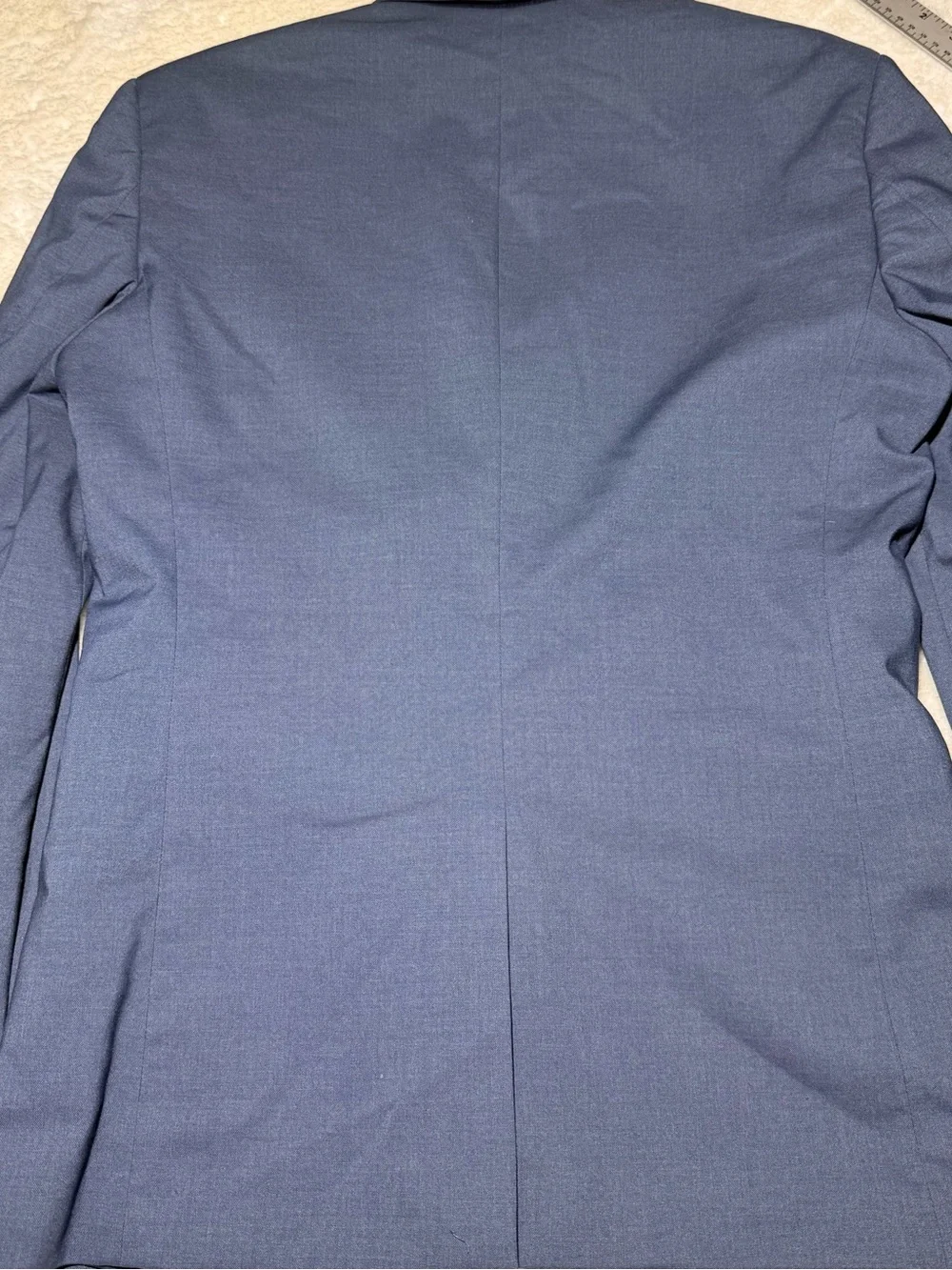 H&M Blazer Mens 38R Navy Blue Slim Fit 2 Buttons Single Breasted